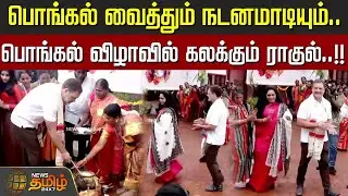 பொங்கல் வைத்தும் நடனமாடியும்.. பொங்கல் விழாவில் கலக்கும் ராகுல்..!! Rahul Gandhi | Nilgiris