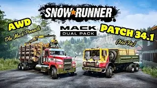 Snowrunner Mack Dual Pack Patch 34.1 (Hot Fix) AWD Dla Mack Pinnacle