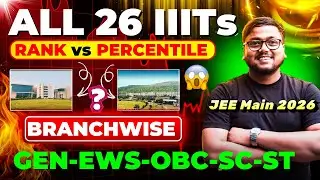JEE Mains 2026 Result Out 🥳 | IIIT Cutoff 2026 JEE Mains 😍 | Percentile vs Rank Jee Mains 2026