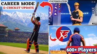Finally Ecricket Career mode update is coming! Ecricket Gameplay 