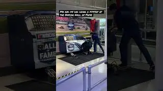 Me and my dad doing a pitstop in the simulator at The Nascar Hall of Fame