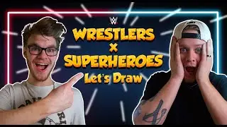 DRAWING WWE WRESTLERS AS SUPERHEROES | WRESTLEMANIA 41 MATCHES
