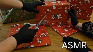 ASMR Wrapping Gifts for Christmas 🎄&bull; Soft Crinkles, Scissors & Tape Sounds