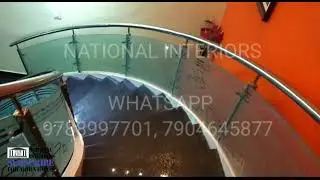 CURVED OR BEND GLASS STAIRCASE OR BALCONY RAILING