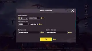 Как изменить/сбросить пароль мобильного входа в PUBG Mobile