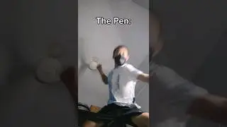 Menowa* bed spinning 💀 #penspinning #penspinningtutorial #memes #funny