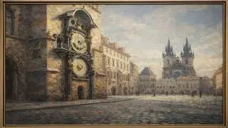 Prague, the Czech Republic | Timeless Impressionist Cityscape | Frame TV Art