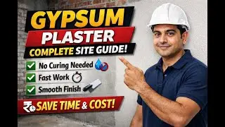 Gypsum Plaster vs Cement Plaster | Complete Site Process & Cost Saving Tips