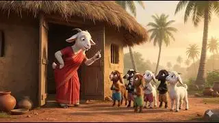 The Wolf and Seven Little Goats | Kids Story