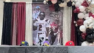 Watch 2025 Destrehan WR Phillip Wright III announce his Michigan commitment