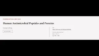 Human Antimicrobial Peptides and Proteins | RTCL.TV