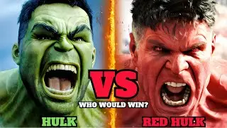 Red Hulk Vs Hulk: Who Would Win? | Is Red Hulk Stronger Than Green Hulk | What's On Hollywood