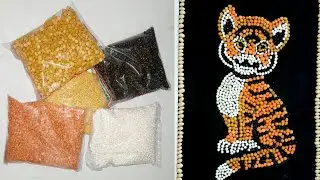 DIY pulses craft Ideas/  Easy pulses craft work for kids.