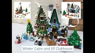 LEGO MOCs - Winter Cabin and Elf Clubhouse