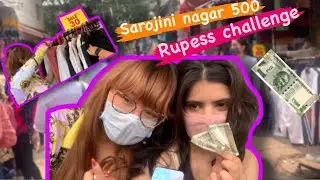 SAROJINI NAGAR 500 RUPEES OUTFIT CHALLENGE WITH MY BEST FRIEND @RowhiRai   |NIBHA|