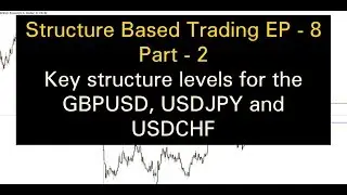 STRUCTURE BASED TRADING ( EP - 8 ( part 2 ) Key trading level's for these 3 pairs