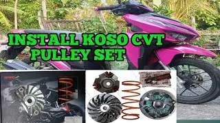 INSTALLING CVT SET // KOSO CVT SET FOR HONDA CLICK 125i