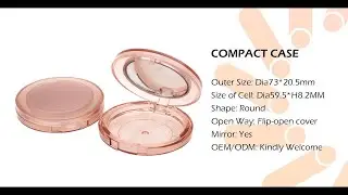 Custom Logo Pressed Powder Compact Packaging