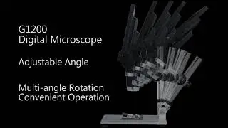LCD Digital Microscope 7 in HD 1200X Magnification Zoom Camera Video Recorder Angle Adjustab Reviews