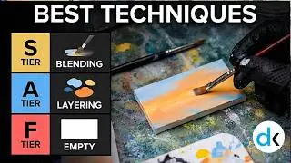 Painting Three Mini Canvases | Sky and Water Background Technique