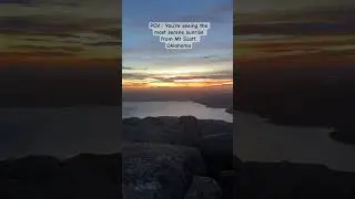 One of the most serene sunrises from Mount Scott, Oklahoma #oklahoma #mountscott #wichitamountains