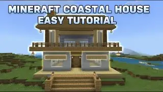 Building a Cozy Coastal Cottage in Minecraft | Tiny House Tutorial | Near coastal Village areas 