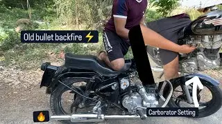 how to make old bullet 350 pataka and backfire ⚡  at home 🏠🔥#grewalvlogs