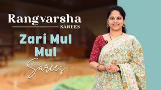 Pure mul cotton sarees- Rangvarsha Sarees -Mul Mul Cotton Sarees with zari border-Rs.999 only
