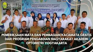 PEMERIKSAAN MATA DAN PEMBAGIAN KACAMATA GRATIS DARI PROGRAM PENGABDIAN MASYARAKAT AKADAD