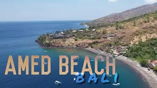 4K | AMED BEACH / PANTAI AMED / KARANGASEM / BALI AERIAL DRONE FOOTAGE 2023