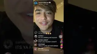 Sergio Calderon Jr IG Live March 1, 2019 | In Real Life Philippines