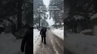 Frozen Bliss in Manali 🏔️: Snowfall, Scenic Views & Cozy Moments
