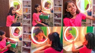 #Tiyakutty's Dream💭 #MakeupTable💄 Arrangements #NewBedRoom #MakeOver #LedMirror #Vlog