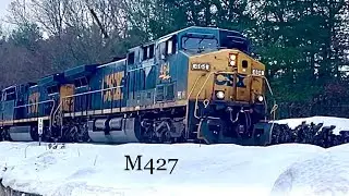 CSX M427 FULL VIDEO, 464, 7380, 3268 with 136 cars #trainchasing #csx #railfanning #railfan #trains 