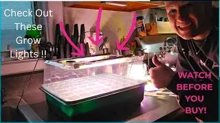 96 Cells Self-Watering Seed Starter Tray w/ Grow Light Seed Starter Kit w/ Adjustable Humidity Dome
