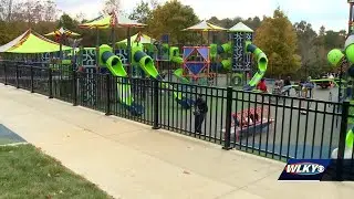 Kids of all ages and abilities can play on Indiana's largest playground in Corydon