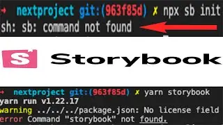 [SOLVED] sh: sb: command not found storybook React js/Next js