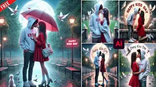 Kiss Day Photo Editing | Kiss day ai Photo Editing | Ai Photo Editing | bing image creator