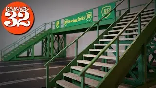 How to build Magnetic racings footbridge model kit for your slot car layout.