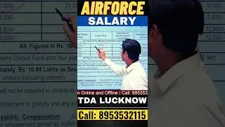 Airforce Salary | Agniveer Vayu intake 01/2024 | Airforce Academy in Lucknow #Airforce #agniveer