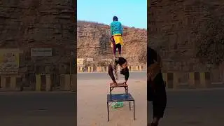 😱Road side circus🎪| Chalo ab ye krke dikhao #circus #dance #training #yoga #dancer #show #balance