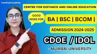 GOOD NEWS ! BA, BSC AND BCOM (IDOL) Admission Mumbai university| admission date extended|#admission