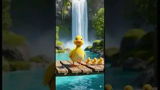 Jumping Ducks Make a Big Splash! 🐥💧😄 #ducklingspro #ai #cartoon #cute #childrensongs #duck