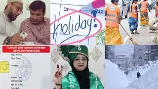 Holiday Declared | Vehicles RC | Trains Cancel | GHMC Cleaning | Polycet Exam | Muslim Mayor | Japan
