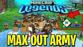 Minecraft Legends PvP Guide - HOW TO MAX UPGRADE TROOPS! 100+