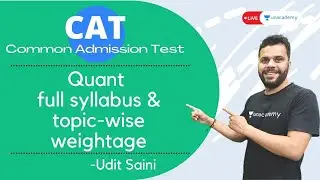 cat quantitative aptitude syllabus 2021 | cat quant full syllabus | QA topic wise weightage