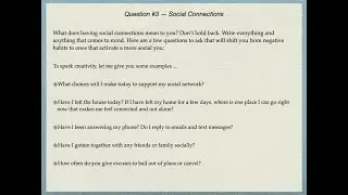 Guide to Assess Social Connection Habits