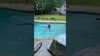 Grand kids water battle