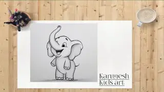Hathi ka drawing /elephants  #dwring #kidslearning #kpop  #kids #art #cartoon