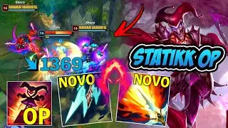 SHACO AD E AP COM A NOVA STATIKK FICA MUITO QUEBRADO !! - LEAGUE OF LEGENDS